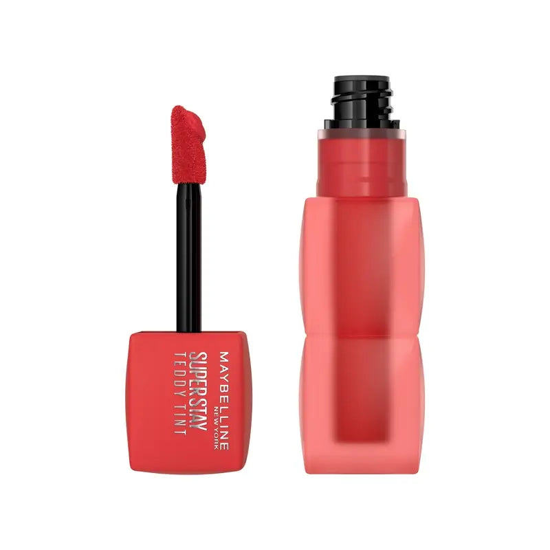 Maybelline New York Super Stay Teddy Tint Rossetto opaco, tonalità 35 July Forever, 5 ml