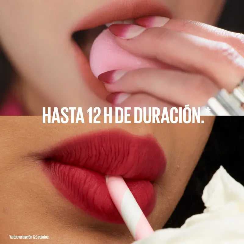 Maybelline New York Super Stay Teddy Tint Rossetto opaco, tonalità 50 Wild At Heart, 5 ml