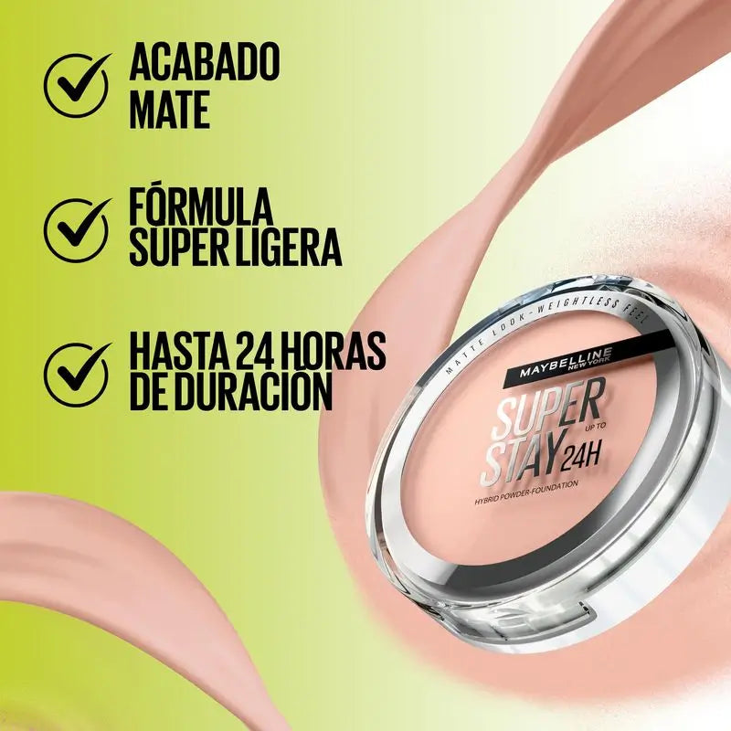 Maybelline New York Superstay Hybrid 24H Fondotinta in Polvere Ombra 03