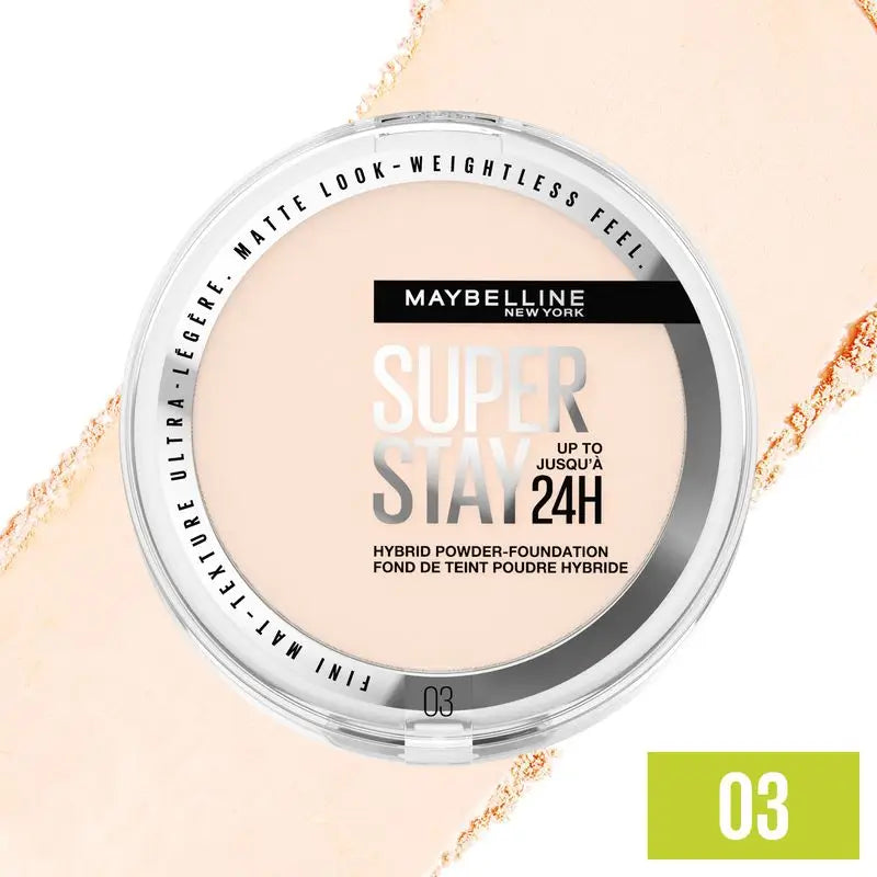 Maybelline New York Superstay Hybrid 24H Fondotinta in Polvere Ombra 03