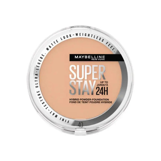 Maybelline New York Superstay Hybrid 24H Powder Foundation, super coprente, super leggero, fino a 24 ore, tonalità 30