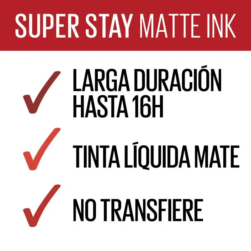 Maybelline New York Superstay Matte Ink, rossetto liquido tonalità 325 Shot Caller