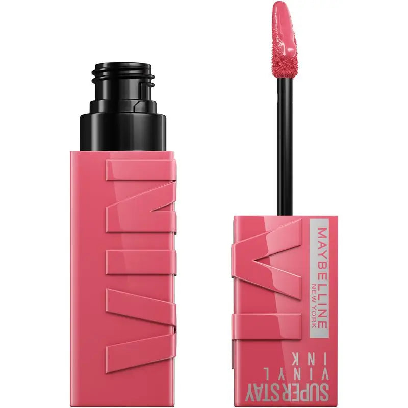 Maybelline New York Superstay Vinyl Ink Rossetto effetto vinile a lunga durata fino a 16H, tonalità 145 ROGUE
