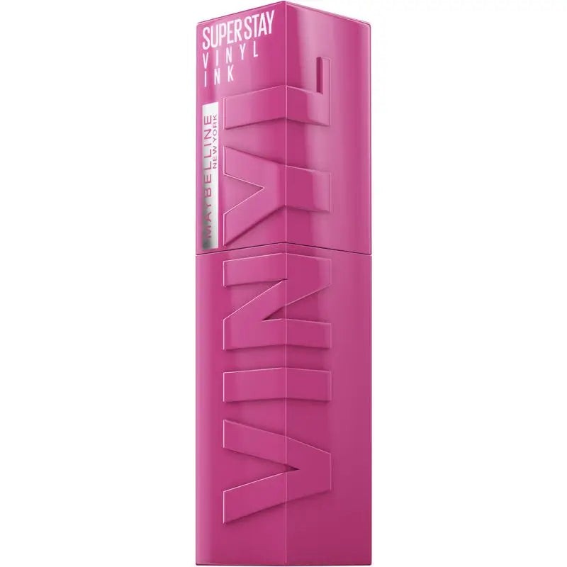Maybelline New York Superstay Vinyl Ink Rossetto effetto vinile a lunga durata fino a 16H, tonalità 165 EDGY