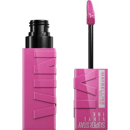 Maybelline New York Superstay Vinyl Ink Rossetto effetto vinile a lunga durata fino a 16H, tonalità 165 EDGY