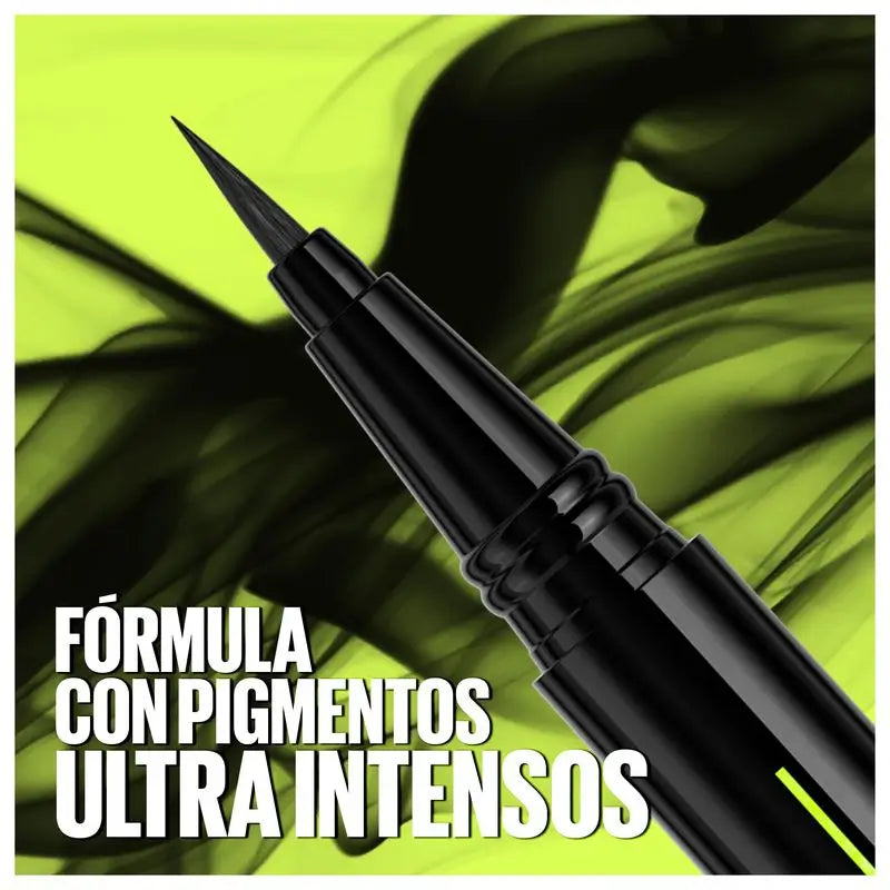 Maybelline New York Tattoo Liner Ink Pen, Eyeliner in formato penna, impermeabile, formula tatuaggio fino a 24 ore, nero
