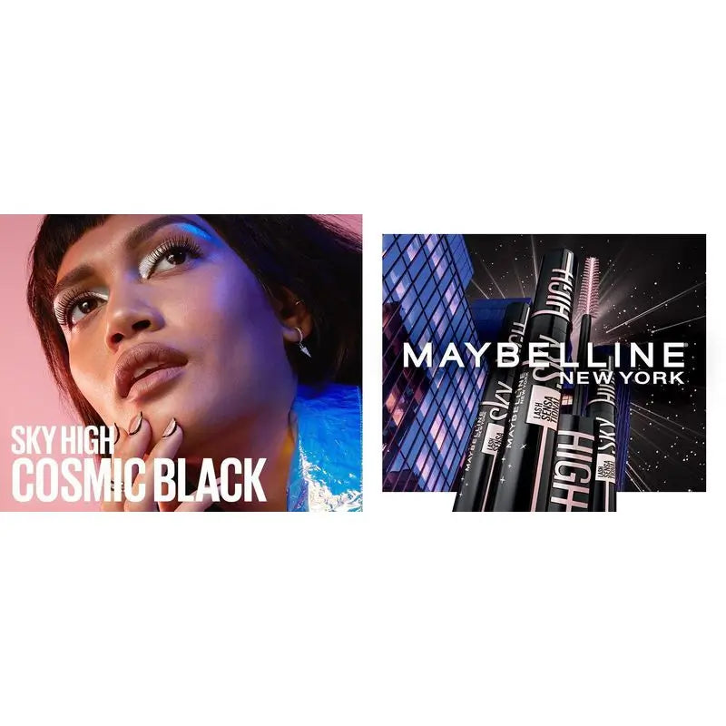 Maybelline New York Lash Sensational Sky High Cosmic: mascara ultra-nero, lunghezza e volume