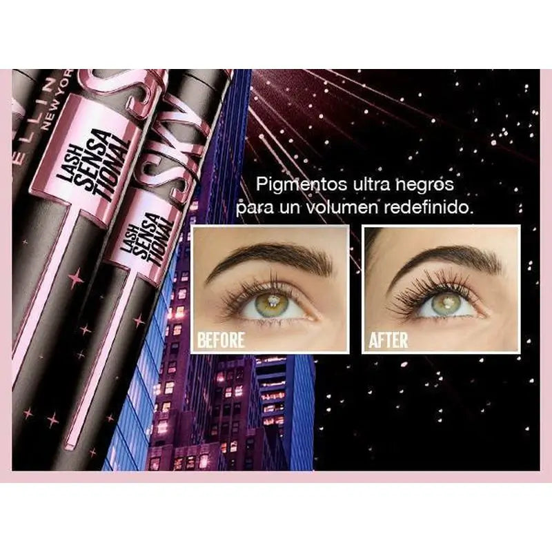 Maybelline New York Lash Sensational Sky High Cosmic: mascara ultra-nero, lunghezza e volume