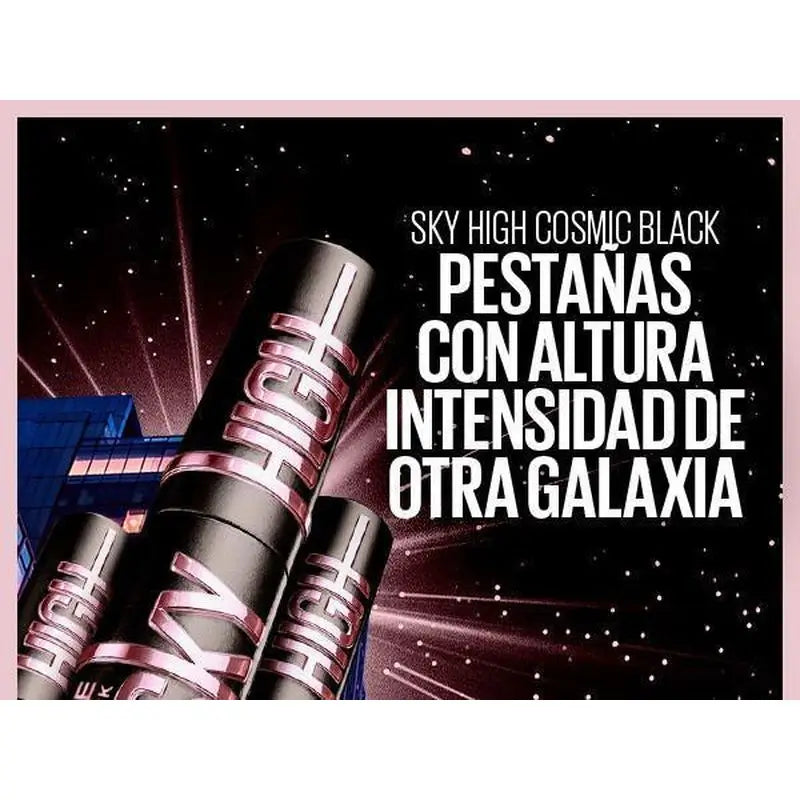 Maybelline New York Lash Sensational Sky High Cosmic: mascara ultra-nero, lunghezza e volume