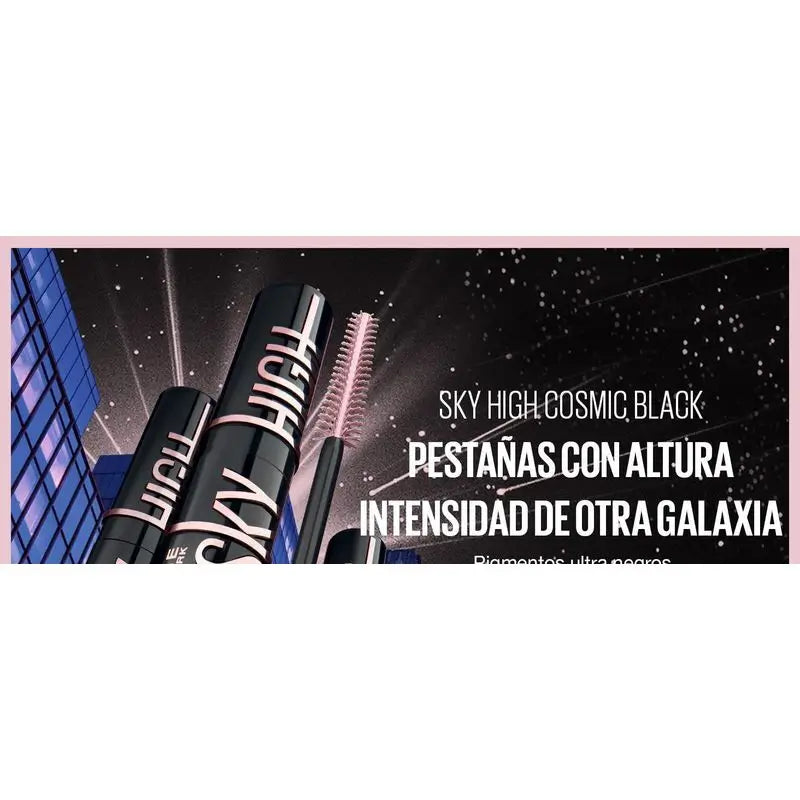 Maybelline New York Lash Sensational Sky High Cosmic: mascara ultra-nero, lunghezza e volume