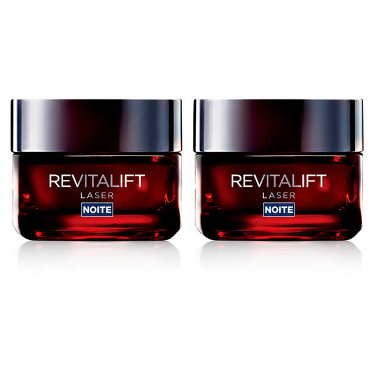 Maybelline Revitalift Laser Crema Notte Anti-Età, Anti-Rughe e Multicorrezione, 50 Ml, confezione da 2 pz.