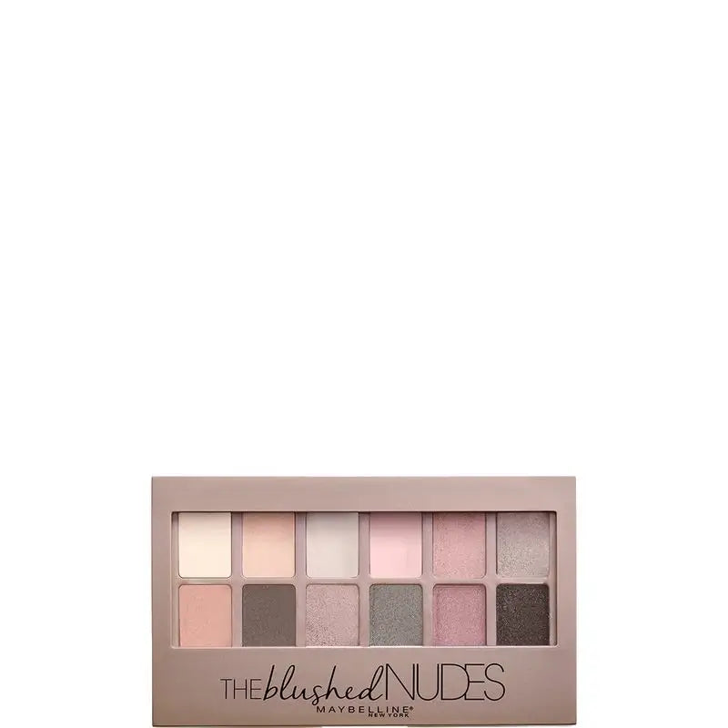 Maybelline New York The Blushed Nudes Palette di ombretti 12 tonalità di nudo e rosa, 9,6 g