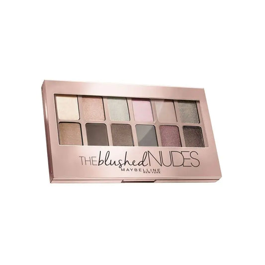Maybelline New York The Blushed Nudes Palette di ombretti 12 tonalità di nudo e rosa, 9,6 g