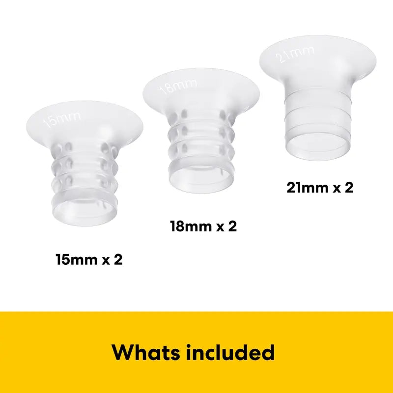 Medela Inserti riduttori per imbuto da 15, 18 e 21 mm