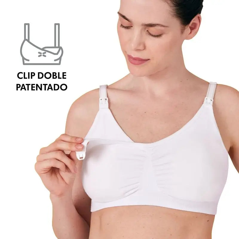 Reggiseno per allattamento ed espulsione Medela 3-In-1-M Bianco, 1 pz.