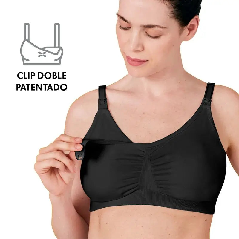 Medela Reggiseno per allattamento ed espulsione 3 in 1 nero M, 1 pz.