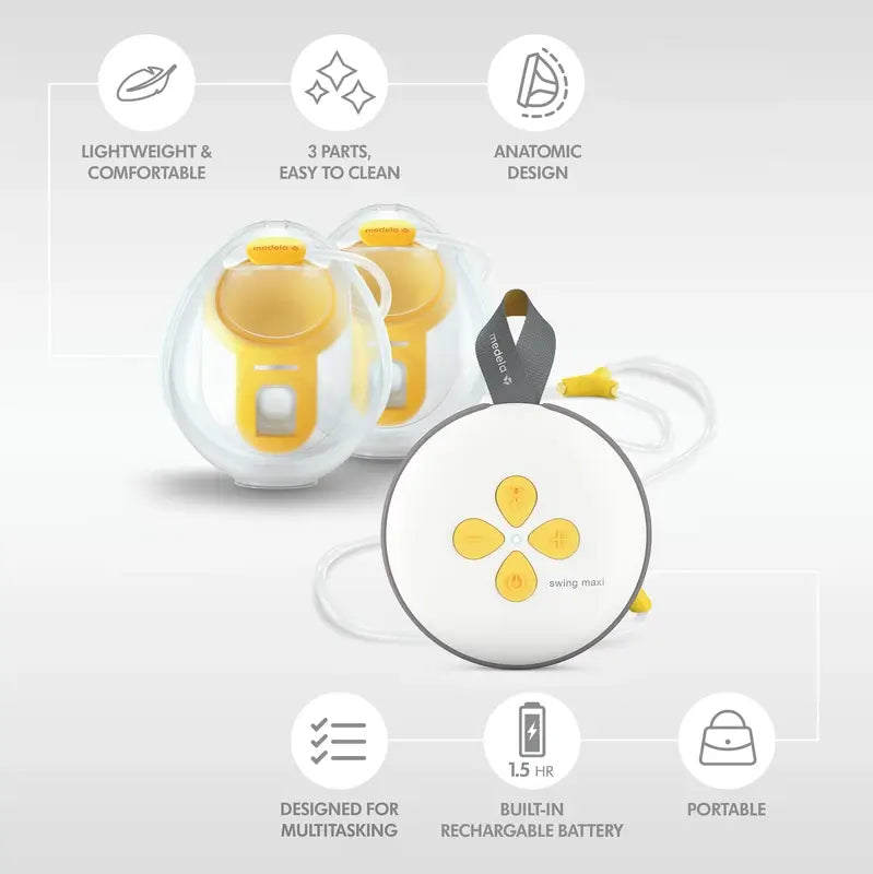 Medela Swing Maxi Hands Free, tiralatte elettrico doppio, 1 pz.