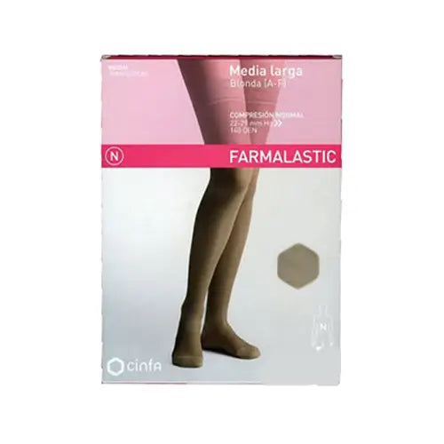 Farmalastic Long Pantyhose Compression Normal Compression Beige, Size XL, Single Unit