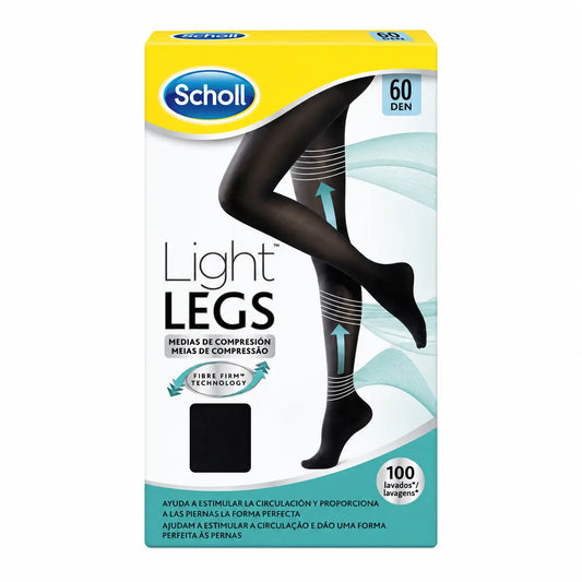 Calze E.T. Nastro leggero Comp 60 Den Scholl Light Taglia S Nero