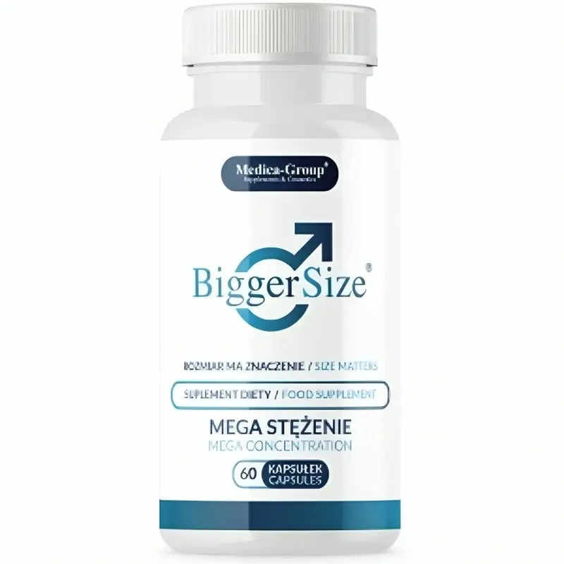 Medica Group Biggersize Integratore alimentare naturale per migliorare la vitalità e l'energia maschile, 60 capsule