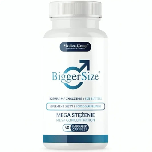 Medica Group Biggersize Integratore alimentare naturale per migliorare la vitalità e l'energia maschile, 60 capsule