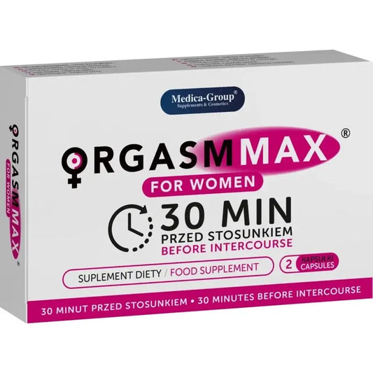 Medica Group Orgasmo Max per le donne Capsule naturali per migliorare la vitalità femminile e la soddisfazione intima, 2 capsule