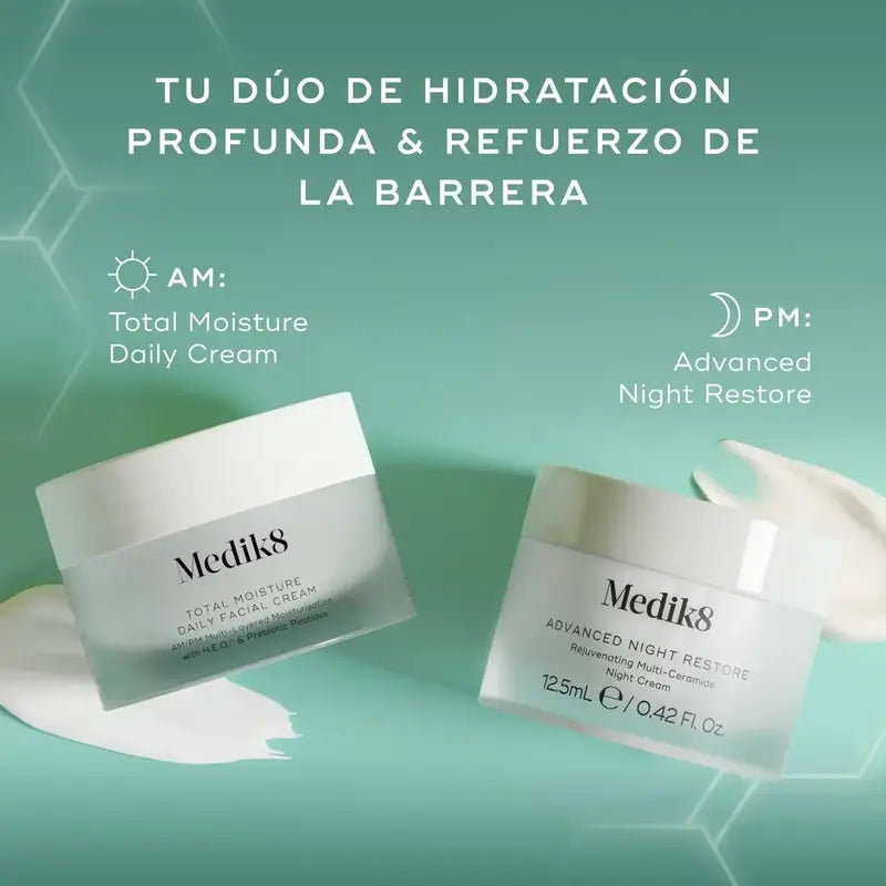 Medik8 Hydration Heroes Try Me Sizes Crema viso quotidiana Total Moisture 12,5Ml + Advanced Night Restore 12,5Ml