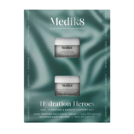 Medik8 Hydration Heroes Try Me Sizes Crema viso quotidiana Total Moisture 12,5Ml + Advanced Night Restore 12,5Ml