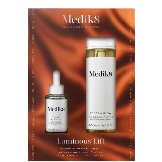 Medik8 Luminous Lift Press Glow 200 ml + Peptidi liquidi 30 ml