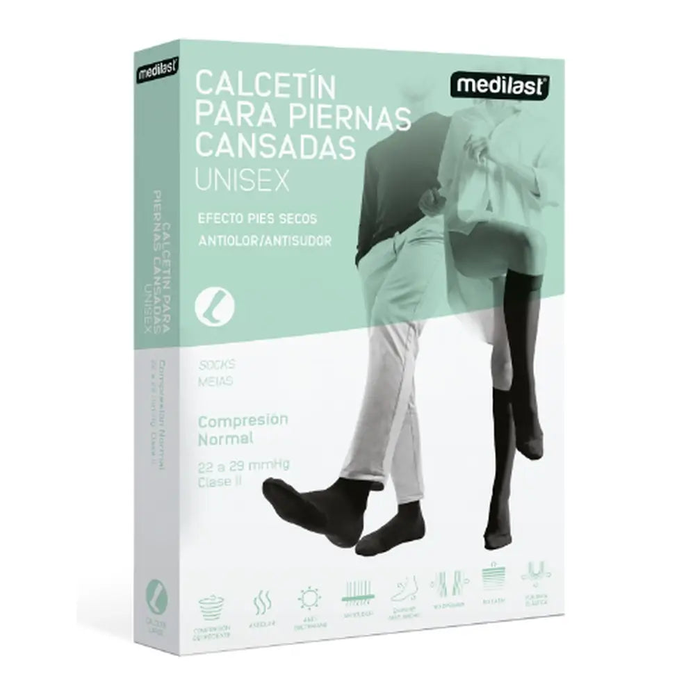 Calzino Medilast 300 nero grande