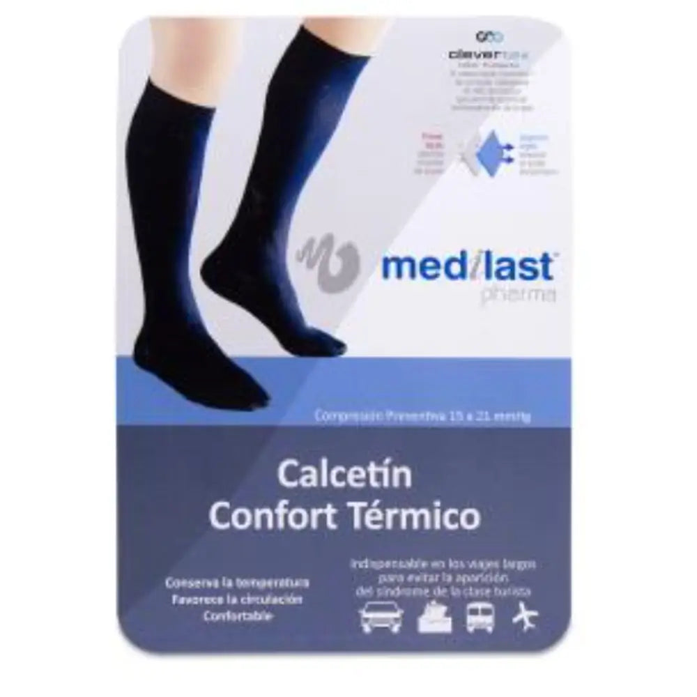 Medilast Calzino Comfort Nero T/Extra Grande