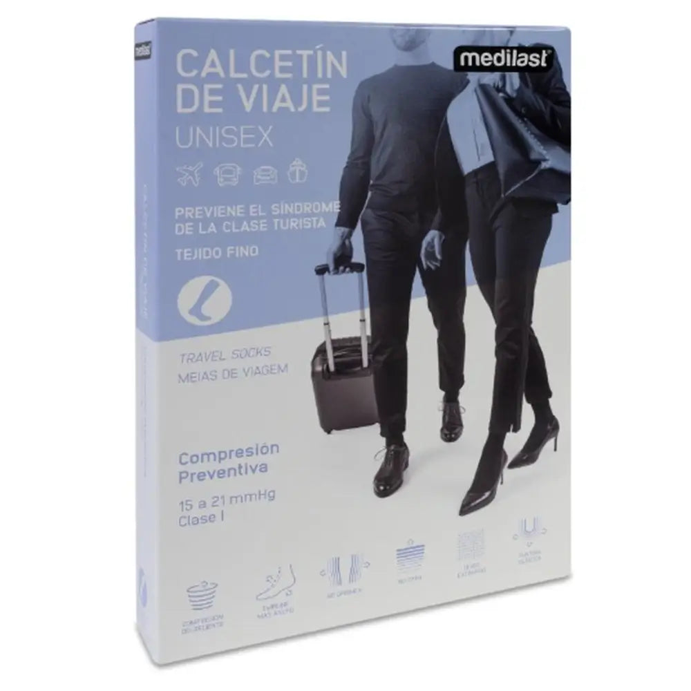 Calzino da viaggio Medilast T/piccolo nero R230