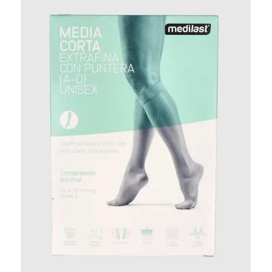 Medilast Calza corta Beige Taglia media