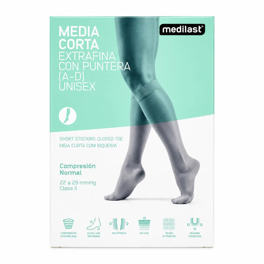 Medilast Calza corta Beige Taglia media
