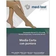Medilast Calza corta normale con puntale Beig Eg