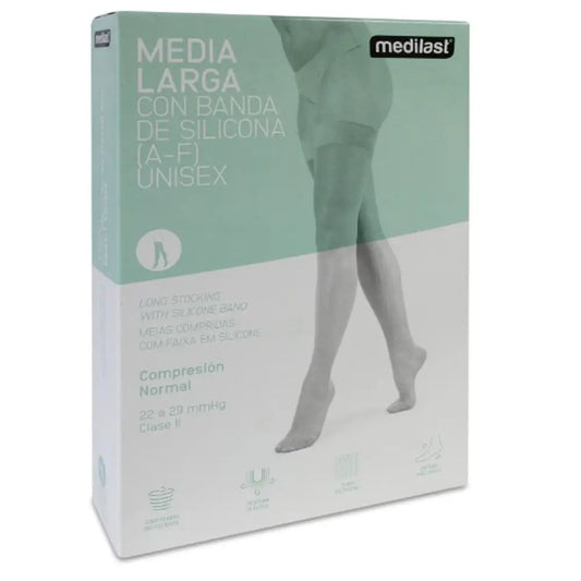 Medilast Calza lunga nera bionda grande R110