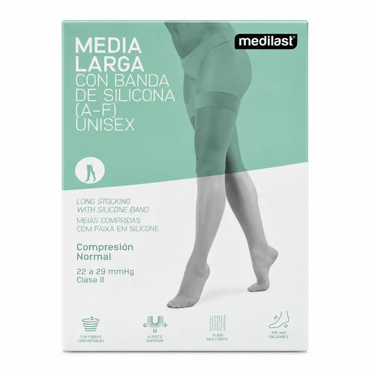 Medilast Calza lunga nera bionda grande R110