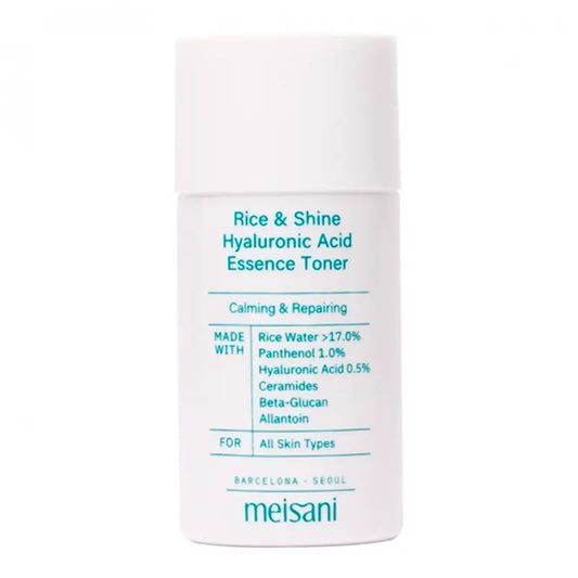 Meisani Rice And Shine Essenza tonica all'acido ialuronico, 20 ml