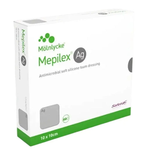 Mepilex Ag Antimicrob Dressing 10X10 cm, 3 pz.