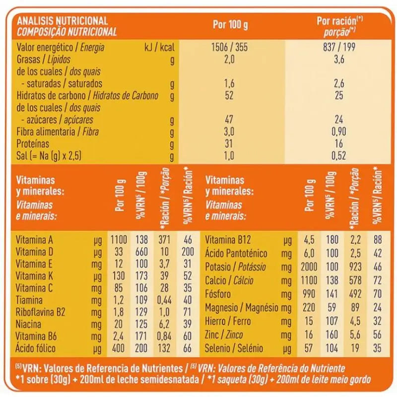 Meritene Strength & Vitality Fibre Shake al gusto di vaniglia, 14 bustine x 35 grammi