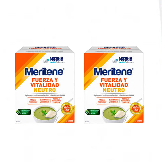Meritene Forza e Vitalità Frullato gusto neutro 7X2 bustine, 50 Gr