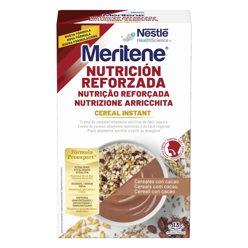 Meritene Reinforced Nutrition Cereali istantanei - Cacao , 1 bustina da 520 grammi
