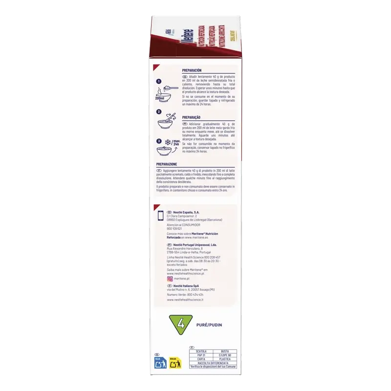 Meritene Reinforced Nutrition Cereali istantanei - Cacao , 1 bustina da 520 grammi