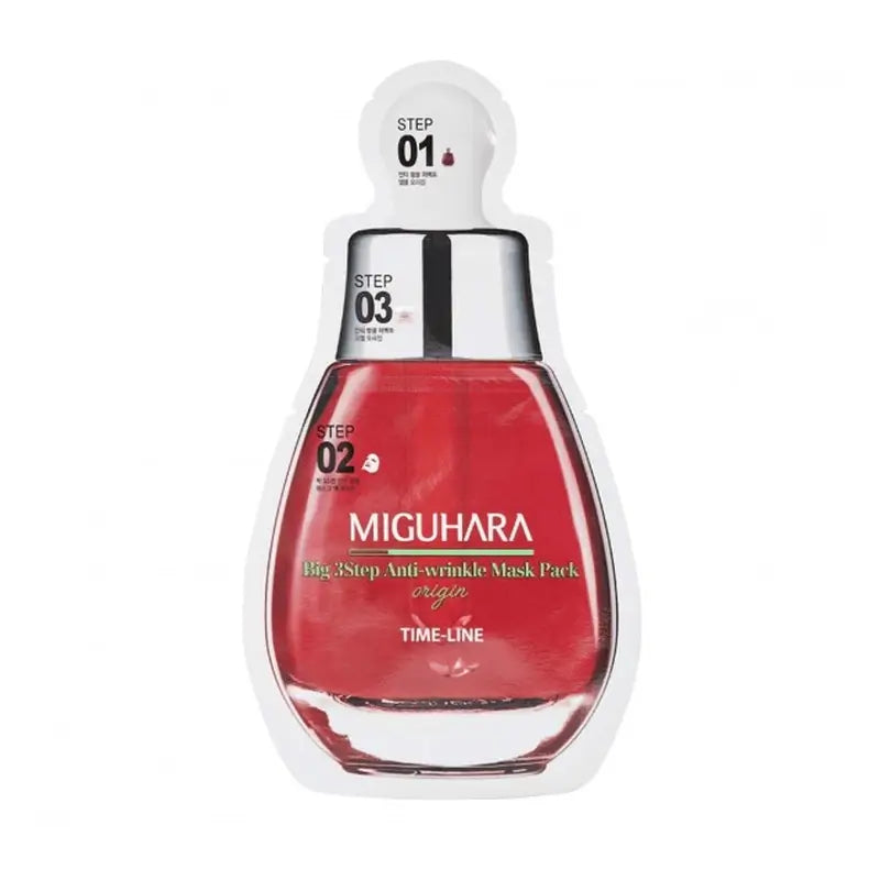 Miguhara Big 3 Step Anti-Wrinkle Mask Pack Origin, 1,7ml+2ml+25ml
