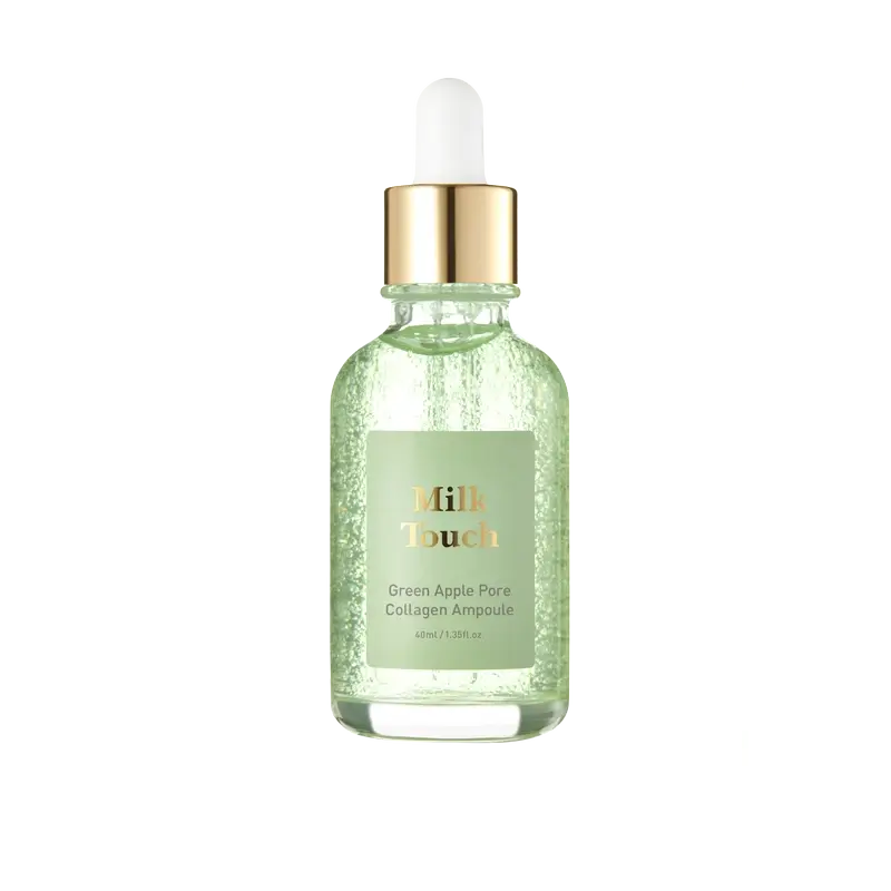 Milk Touch Fiale di collagene per i pori alla mela verde, 40 ml