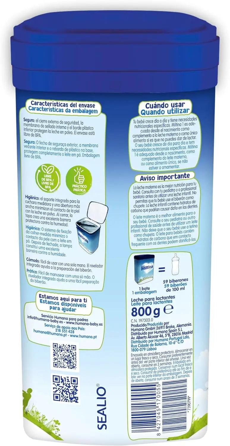Miltina 1 Probalance Latte per l'infanzia 800 g