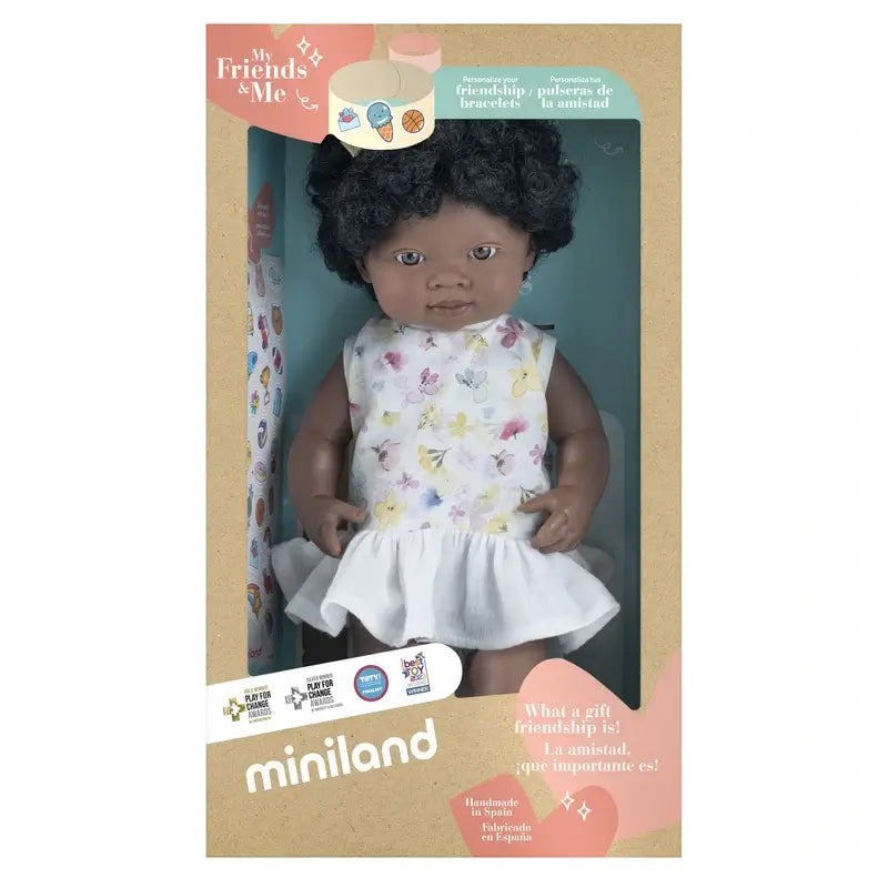 Bambola africana Miniland 38 cm I miei amici e me