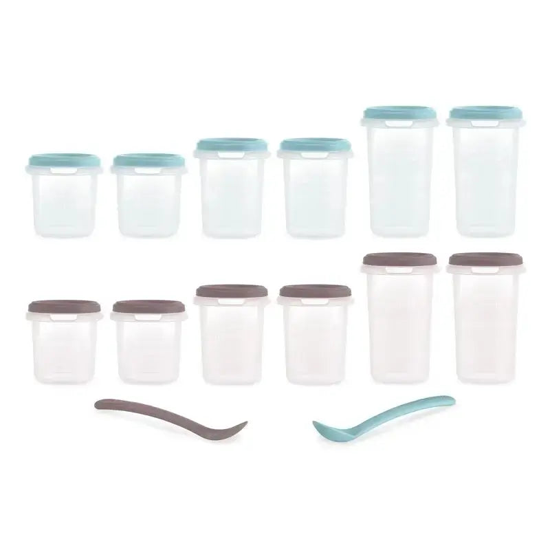 Miniland Set di 12 set ermetici Hermisized Terra (200Ml, 250Ml e 330Ml)
