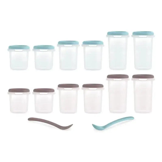 Miniland Set di 12 set ermetici Hermisized Terra (200Ml, 250Ml e 330Ml)