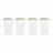 Miniland Set di 4 mentine ermetiche da 330 ml